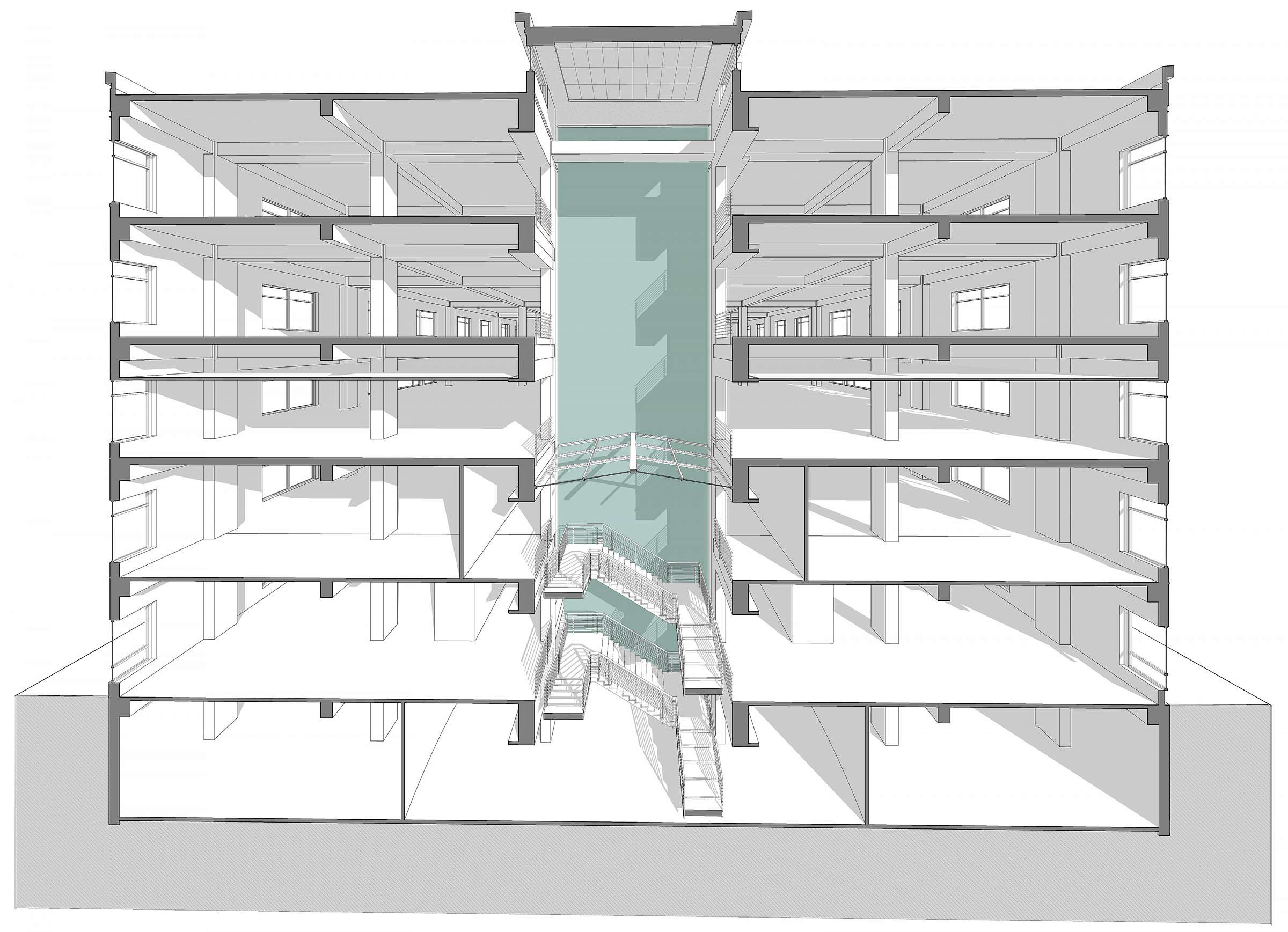 DSG Atrium Section Perspective
